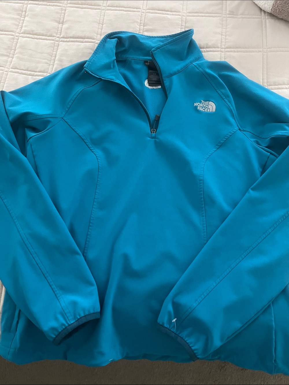 The North Face women’s Teal Zip-Up Pullover